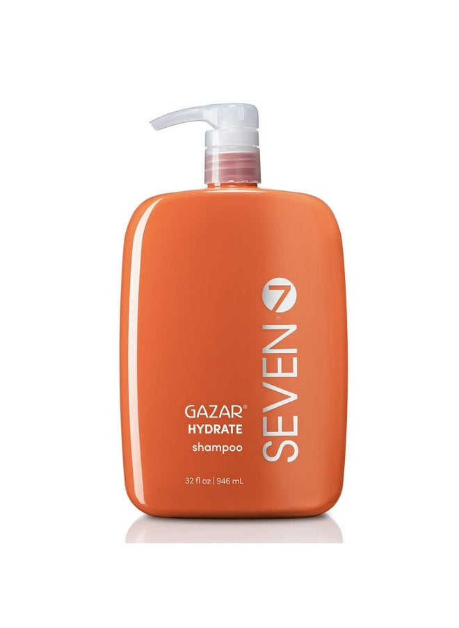 Seven Haircare Gazar Hydrate Shampoo For Women & Men, Sulfate Free, Cruelty Free & Paraben Free With Pro Vitamin B5, Sugarcane + Moisturizing Cactus Flower For Dry Hair, Made In Usa, 32Oz  - Image 1