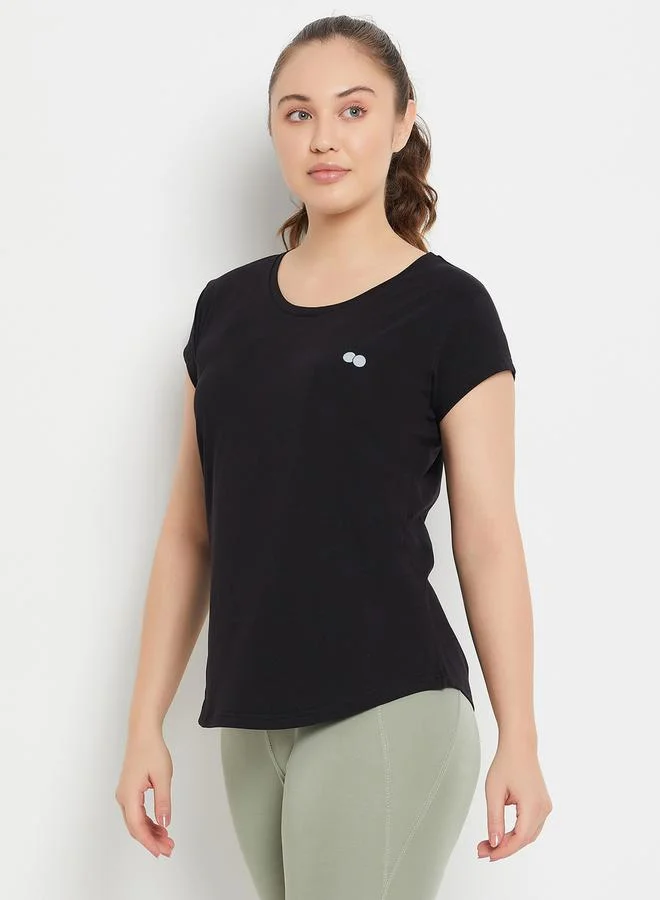Clovia Clovia Solid Comfort Fit Short Sleeve T-Shirt