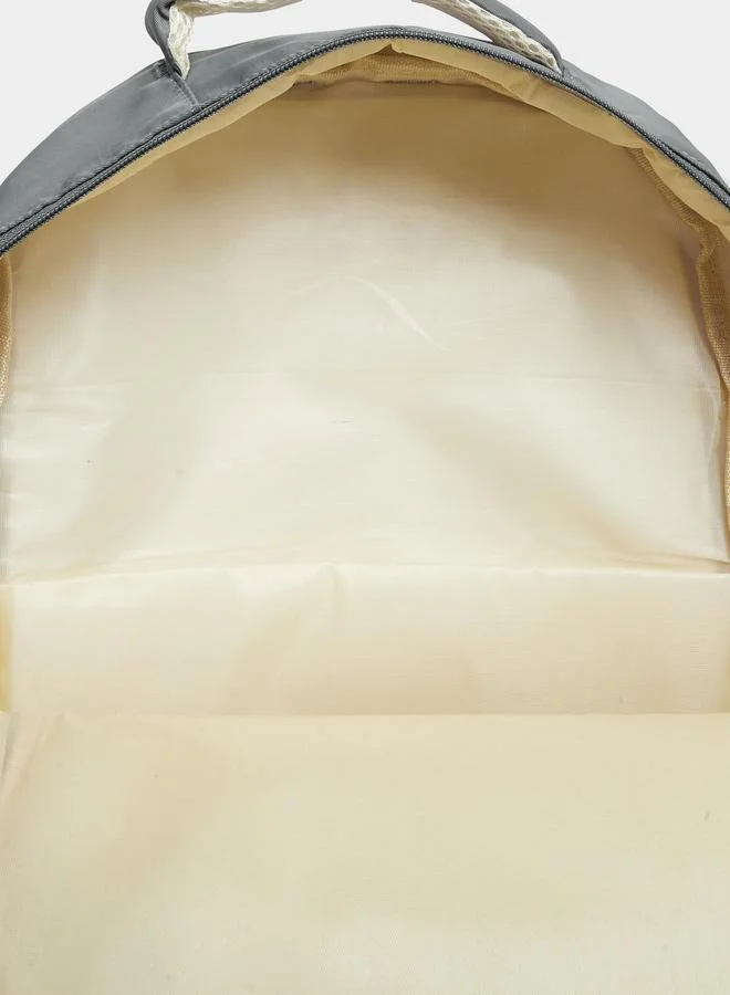 Styli  Women Grey Zip Pocket Backpack with Pouch for Women | Best Price UAE