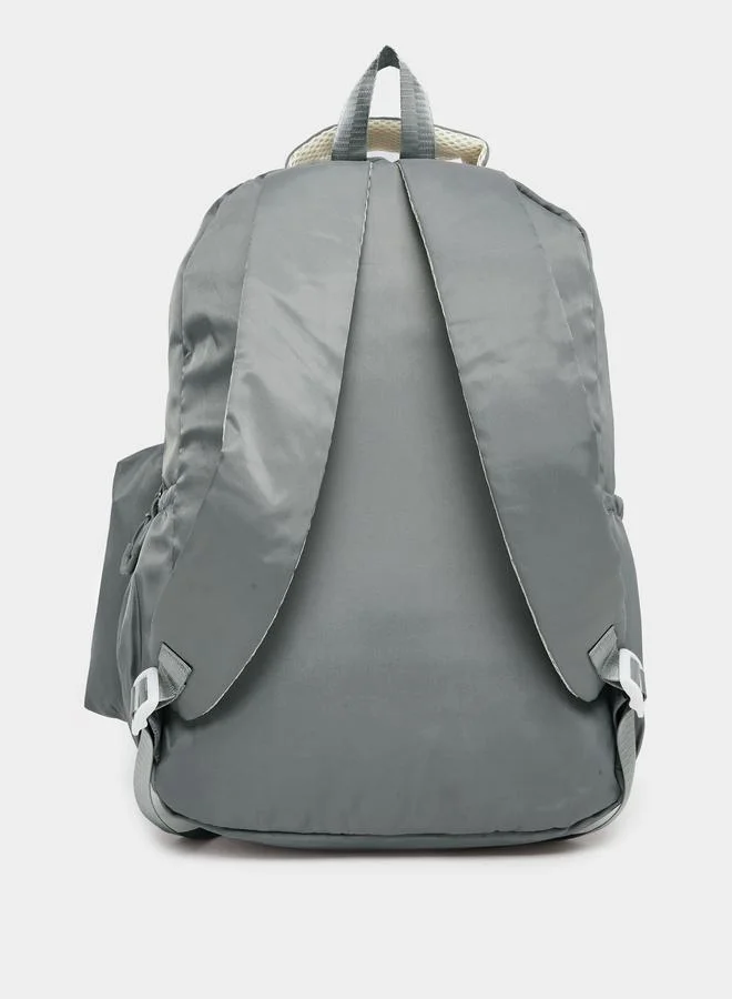 Styli  Women Grey Zip Pocket Backpack with Pouch for Women | Best Price UAE