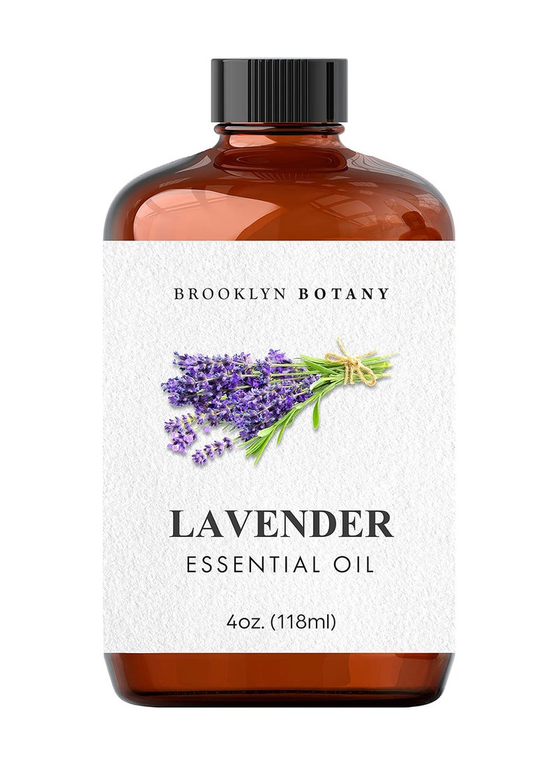 Lavender Essential Oil With Dropper For Aromatherapy And Diffuser, 4 Fl. Oz