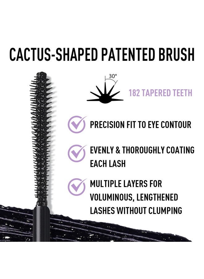 يوكانبي ماسكارا UCANBE السوداء المقاومة للماء لتكثيف الرموش وطولها، رموش طبيعية طويلة الأمد، لا تتقشر ولا تلطخ ولا تتكتل - Image 2