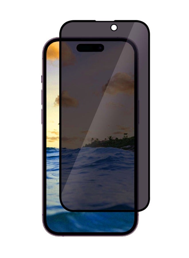 MOCOM 15 Pro Max 5D Glass Anti-Spy Privacy Screen Protector for iPhone 15 Pro Max – Protect Your Privacy with Crystal Clear Display - Image 3