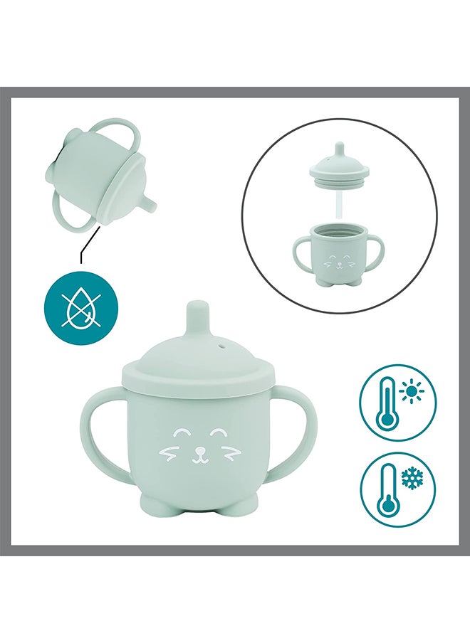 babymoov - Learn Isy 4 Pieces Silicone Meal Set For Babies, Bpa Free And Dishwasher Safe , 15 - 24 Months – Terracotta Fox - Image 1