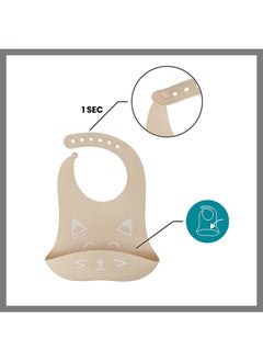babymoov Learn Isy 4 Pieces Silicone Meal Set For Babies, Bpa Free And Dishwasher Safe , 15 - 24 Months – Terracotta Fox  - Image 2