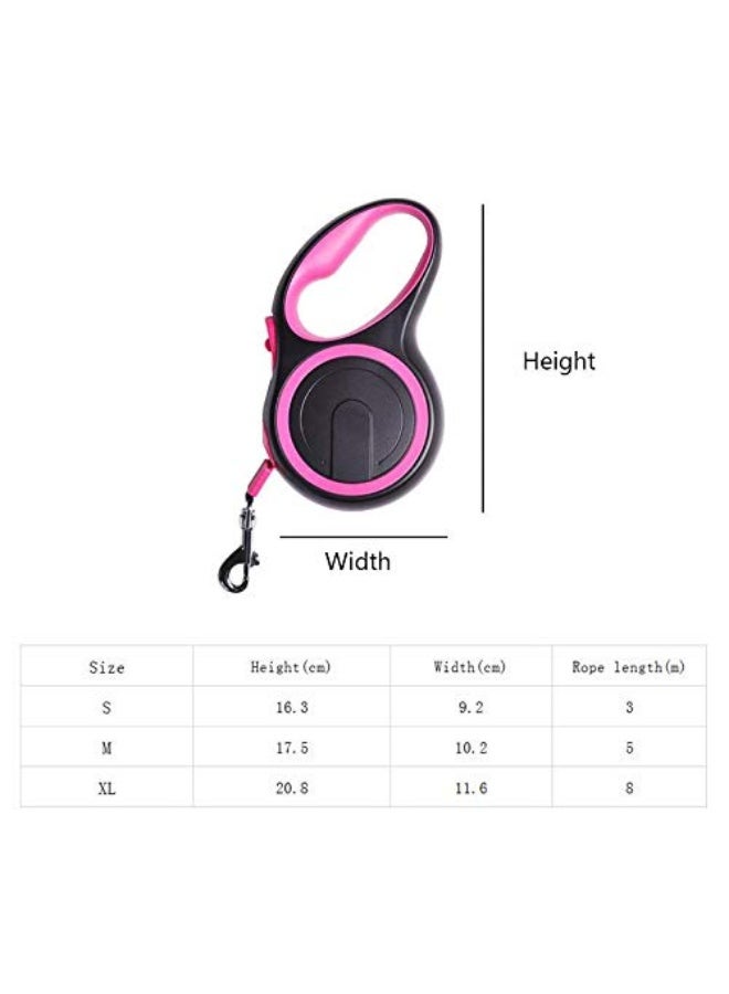 Dog Lead, Retractable Dog Lead, with Luminous Reflective Nylon Strap, Adjustable Dog Lead, Suitable for All Types of Large and Small Dogs - Image 2