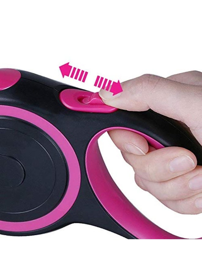 Dog Lead, Retractable Dog Lead, with Luminous Reflective Nylon Strap, Adjustable Dog Lead, Suitable for All Types of Large and Small Dogs - Image 4
