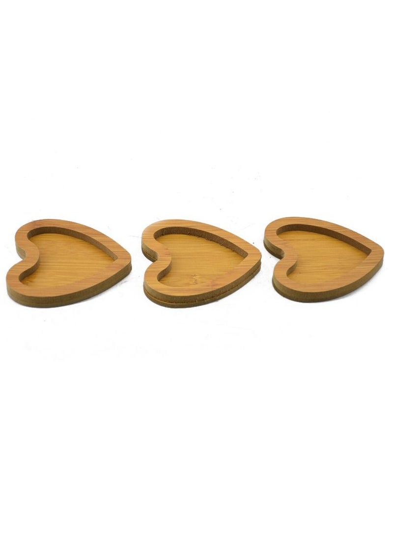 طبق تقديم من 3 أقسام على شكل قلب 13x33 سم - Image 4