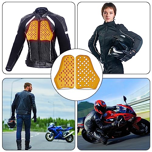 Surlim CE Level 1 Motorcycle Chest Armor, Motorcycle Chest Protector CE Chest Armor for Motorcycle Jackets Inserts Pads [Pair](Chest) - Image 5