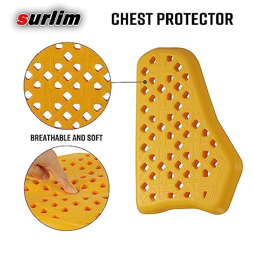 Surlim CE Level 1 Motorcycle Chest Armor, Motorcycle Chest Protector CE Chest Armor for Motorcycle Jackets Inserts Pads [Pair](Chest) - Image 3