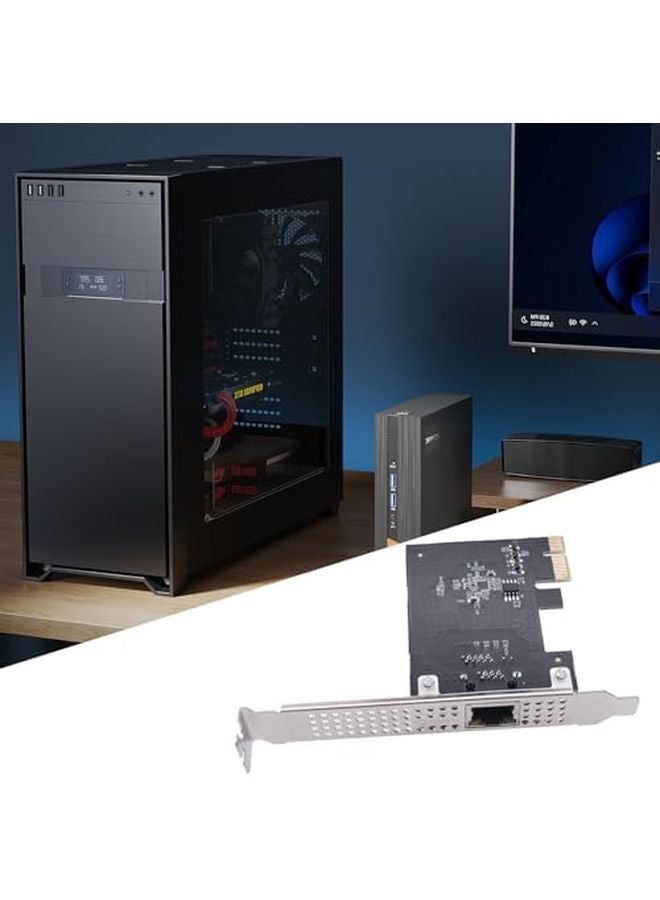 بطاقة شبكة جيجابت PCIe 8 منافذ RJ45 مع درع معدني تفاوض تلقائي - Image 3