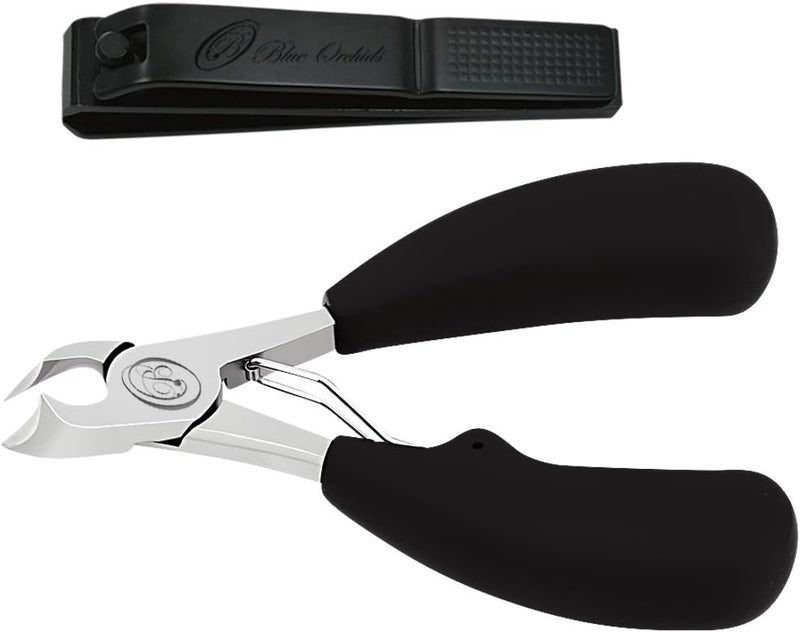 Podiatrist Toenail Clippers, Professional Pedicure Clippers for Thick and ingrown toenails, Perfect for Men and Seniors. with a Super Sharp Curved Blade, These Clippers Make an Ideal Grooming Tool.