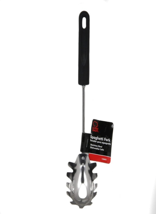 شيف كرافت شوكة معكرونة/إسباغيتي من الفولاذ المقاوم للصدأ من شيف كرافت، 12.5 بوصة، أسود - Image 3