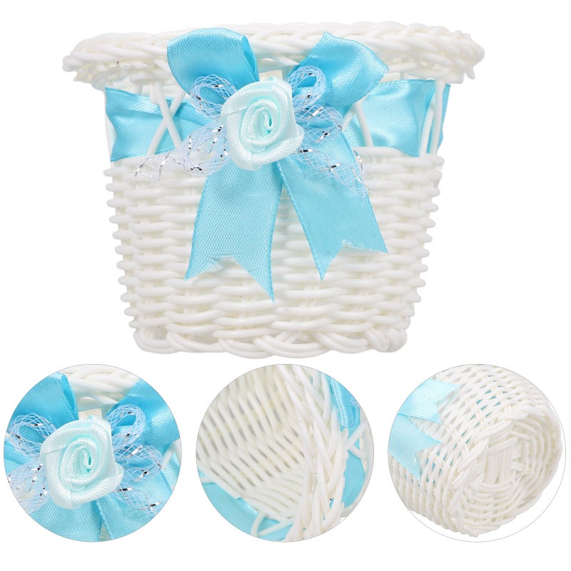 Imitation Rattan Basket Woven Basket Candy Storage Basket Basket Cute Basket - Image 2