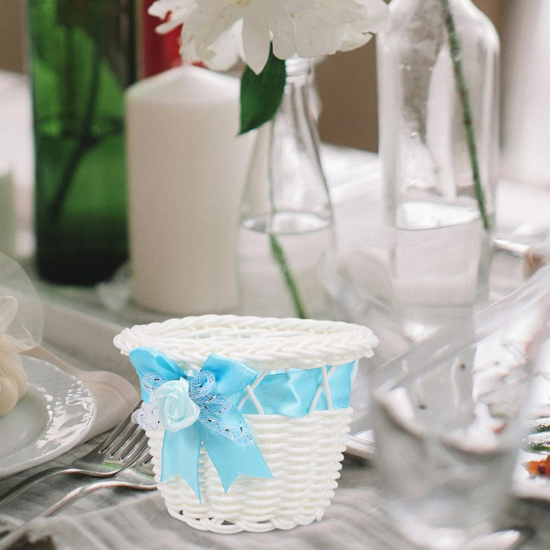 Imitation Rattan Basket Woven Basket Candy Storage Basket Basket Cute Basket - Image 3