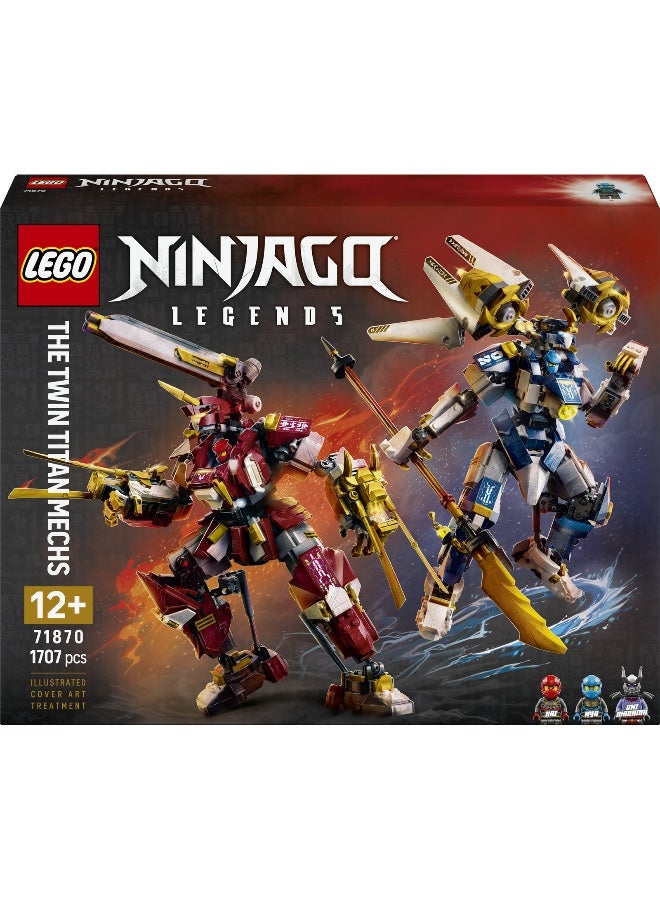 LEGO NINJAGO The Twin Titan Mechs 71870 Building Toy Set (1016 Pieces) - Image 2