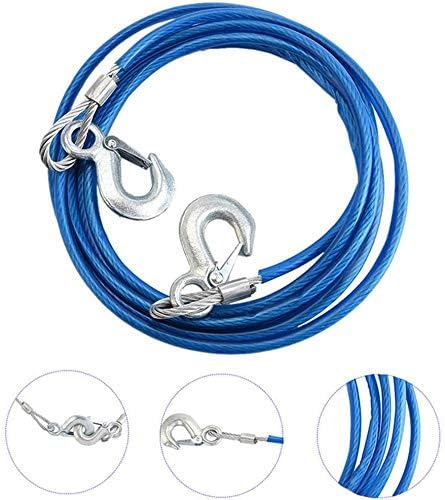 Trady Heavy Duty Car Auto Recovery Towing Rope Towing Belt Tonnes with Free Storage Bag and Steel Shackles Boat Car(10mm x 4m, 5000kgs) - Image 5