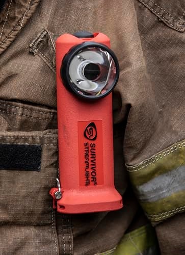 Streamlight 90500 Survivor 175-Lumen Rechargeable Safety-Rated Firefighter Right Angle Flashlight Without Charger, Orange - Image 5