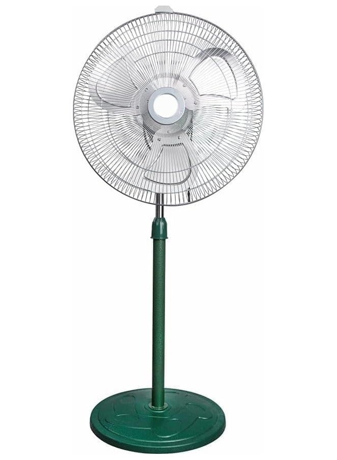 Metal Pedestal Fan 18 inch |95w| 3-Gear Speed for Indoor & Outdoor Use Floor Mount Adjustable Height Warehouse Industrial Area