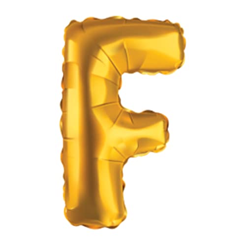 JUST PARTY Gold Letters Alphabets Foil Balloons for Birthday/Anniversary/Bachelorette/Wedding/Farewell & Other Ocassions, Make Your Own Custom Phrase - Image 1