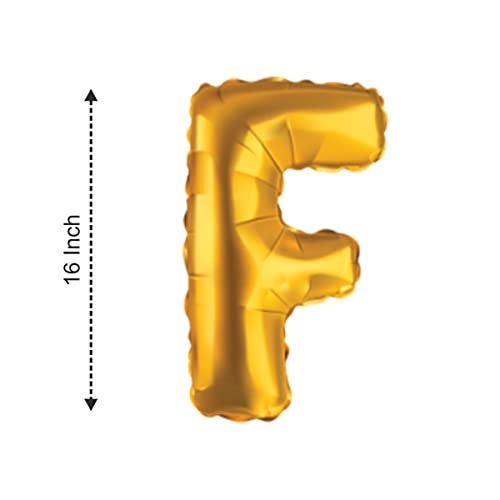 JUST PARTY Gold Letters Alphabets Foil Balloons for Birthday/Anniversary/Bachelorette/Wedding/Farewell & Other Ocassions, Make Your Own Custom Phrase - Image 3