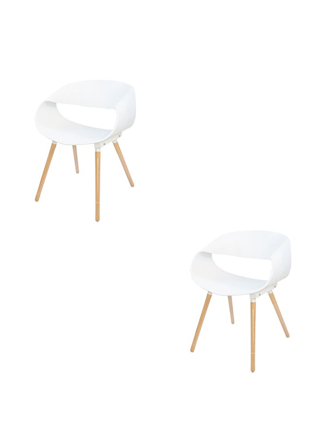 JILPHAR FURNITURE Jilphar Furniture Polypropylene Dining Chair set of 2pcs 