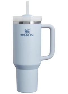 Quencher H2.0 FlowState Stainless Steel Vacuum Insulated Tumbler with Lid and Straw for Water, Iced Tea or Coffee, Smoothie and More, 30 oz Glacier