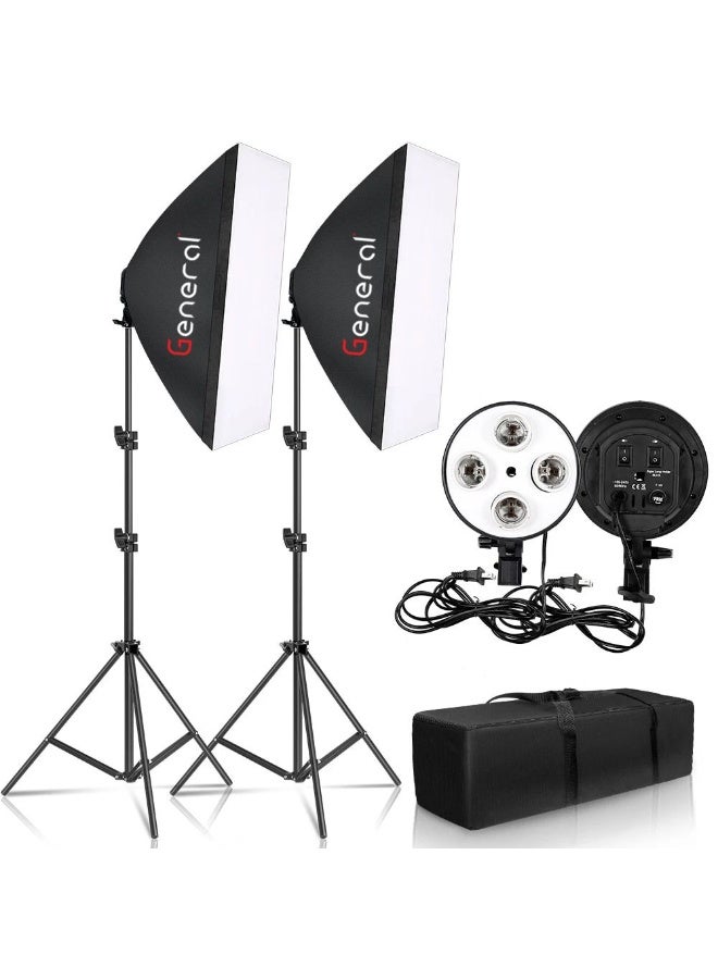 general TL-4 kit, 2 soft box with 4 lamp holder - Image 1