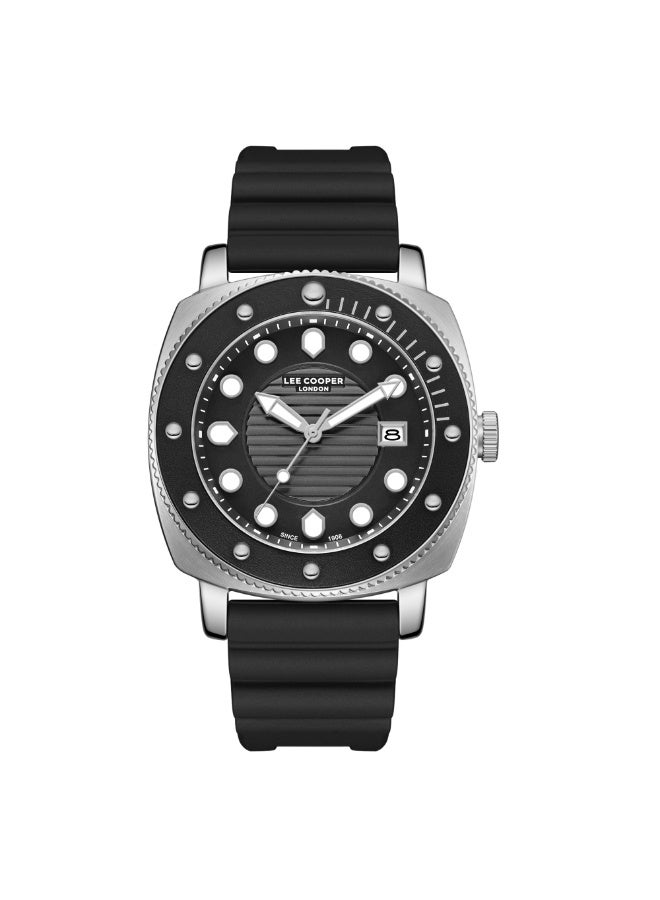 Lee Cooper ساعة أنالوج سيليكون للرجال LC08193.351 - 43 مم - Image 1
