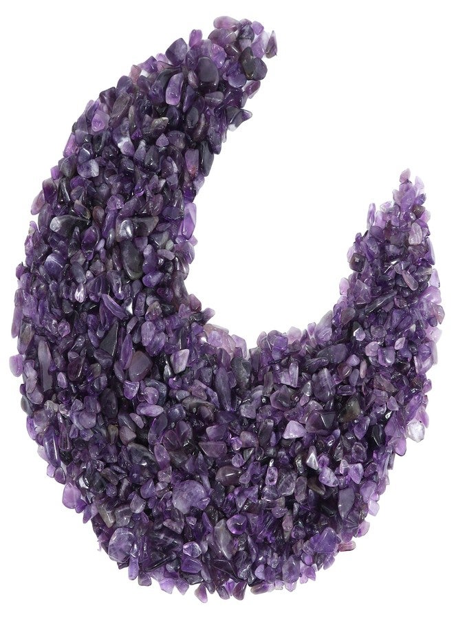 Hindcraft Amethyst Tumbled Chips Stone Crushed Crystal Quartz Stones Natural Rocks Healing for Aquarium Vases Crystal Chips Plants Decoration Fountain Flower Pot Wishing Bottles (115 Gram) - Image 1