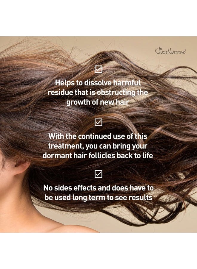 Just Nutritive Grow New Hair Treatment | Hair Regrowth Oil | Natural Hair Care | Hair Growth Treatment For Men and Women | Just Nutritive | 4 Oz  - Image 3