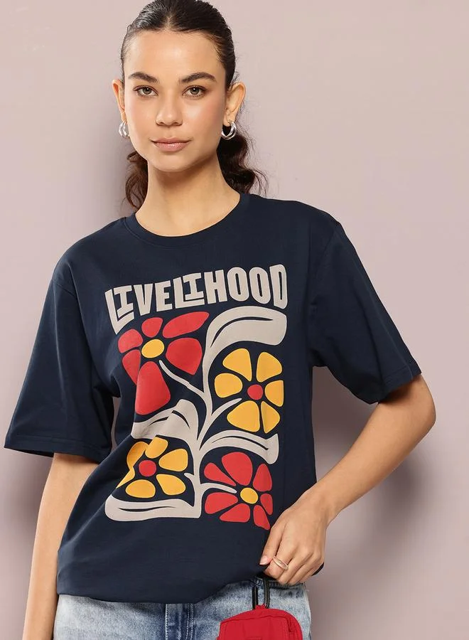 Dillinger Women Oversized Crew Neck T-Shirt