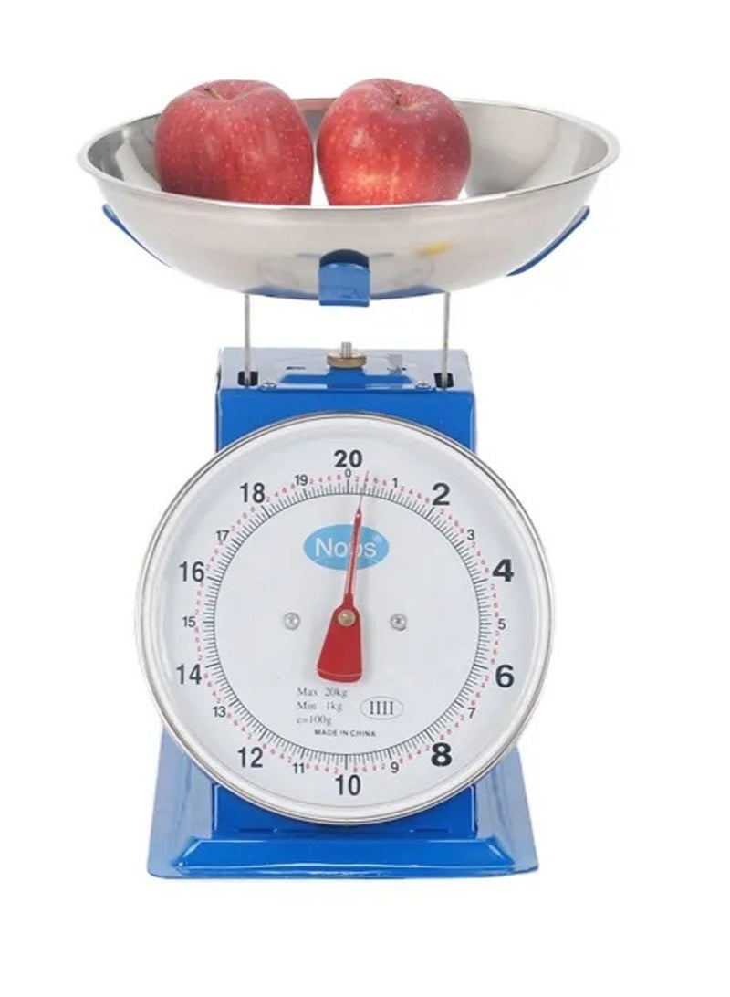 Mechanical Kitchen Scale with Stainless Steel Bowl - 20 kg Capacity, High Precision, Easy to Use - Image 1