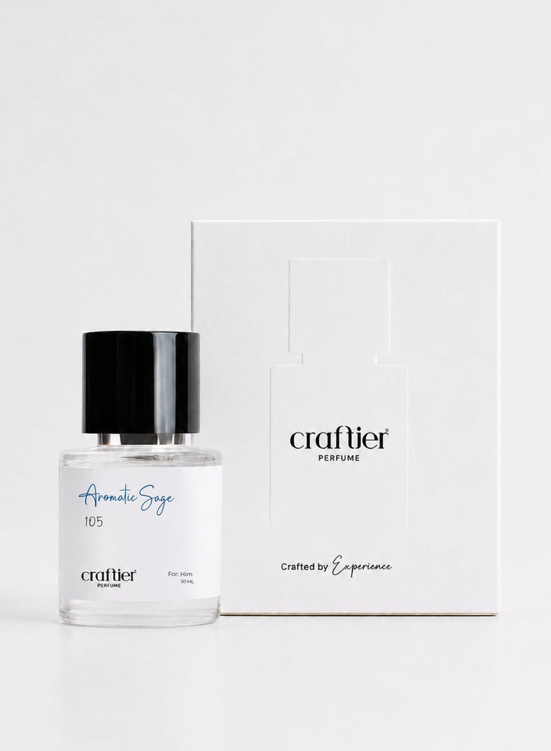 Craftier Perfume AROMATIC SAGE - Inspired of-Y EAU DE PARFUM, Eau De Parfum for Men - 50ml, Long Lasting Aromatic Fragrance Upto 16 Hrs, Travel Size Men's Perfume - Image 2