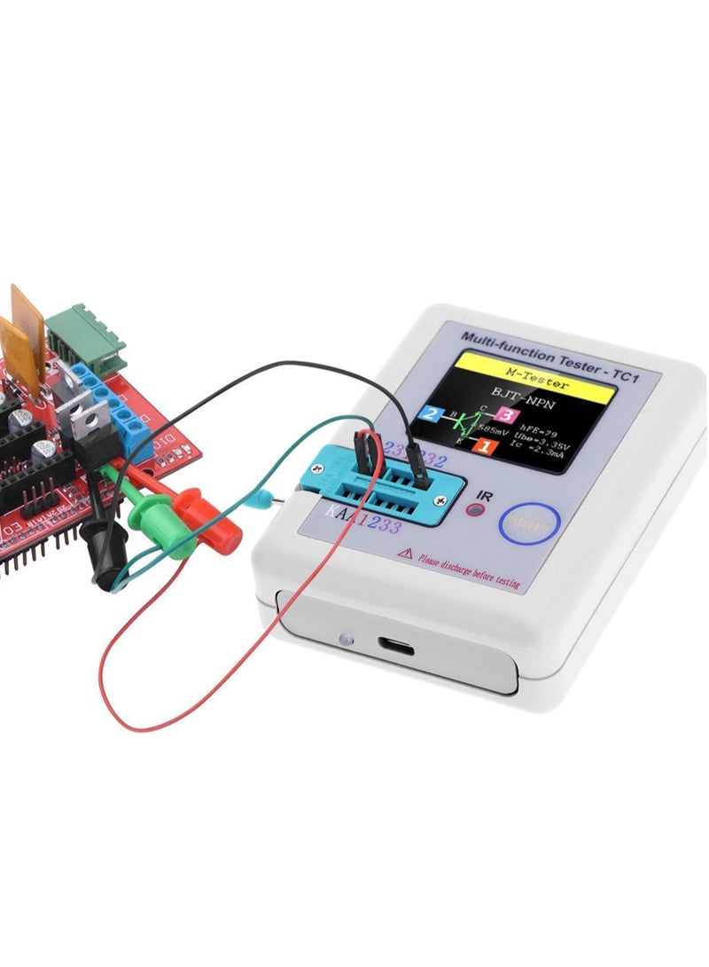 Colorful Display Transistor Tester Multi-functional TFT Backlight Didoe Triode Capacitance Resistor Detector - Image 2