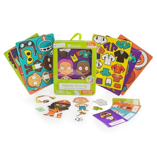 Open The Joy Magnetic Dressup Playset for Kids Mix and Match Magnetic Outfits Accessories and Characters Ages 4 and Up - Image 5