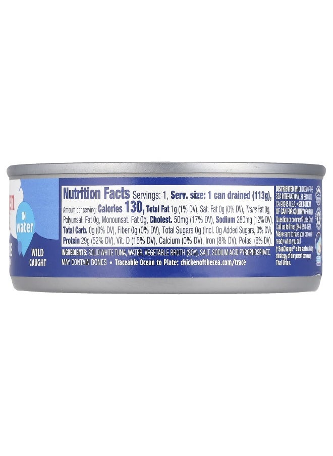 Chicken Of The Sea Chicken of the Sea, Albacore Premium Tuna in Water, Wild Caught, 5 oz (142 g)  - Image 2