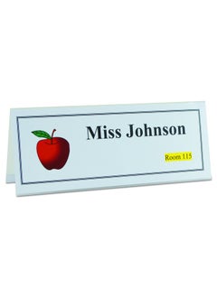 C-Line C-Line Plastic Name Tent Holders, 4-1/4 x 11 Inches, Clear, Pack of 25 (87507)  - Image 1