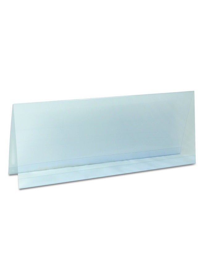 C-Line C-Line Plastic Name Tent Holders, 4-1/4 x 11 Inches, Clear, Pack of 25 (87507)  - Image 2