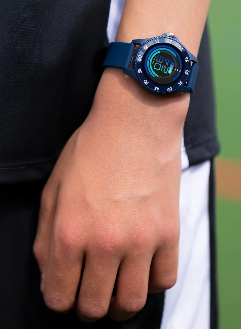 Tikkers Tikkers Smart Series 34 Navy Silicone Strap Smart Watch