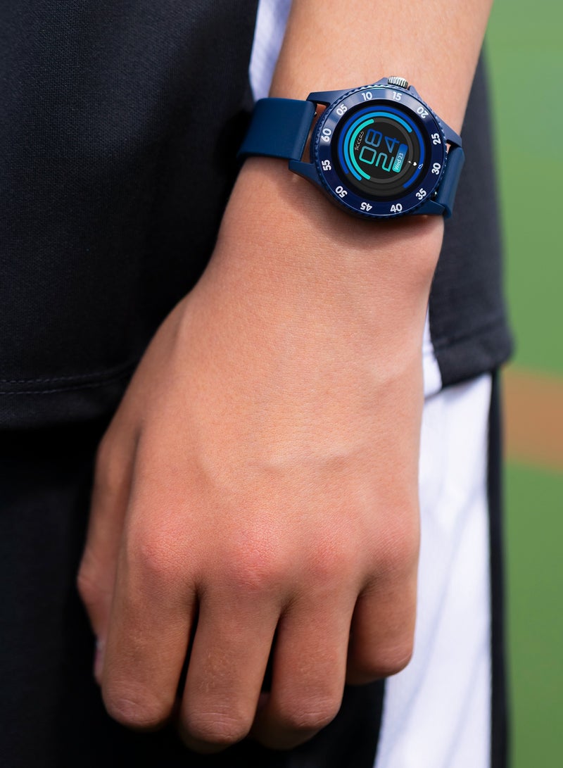 Tikkers Smart Series 34 Navy Silicone Strap Smart Watch - Image 2