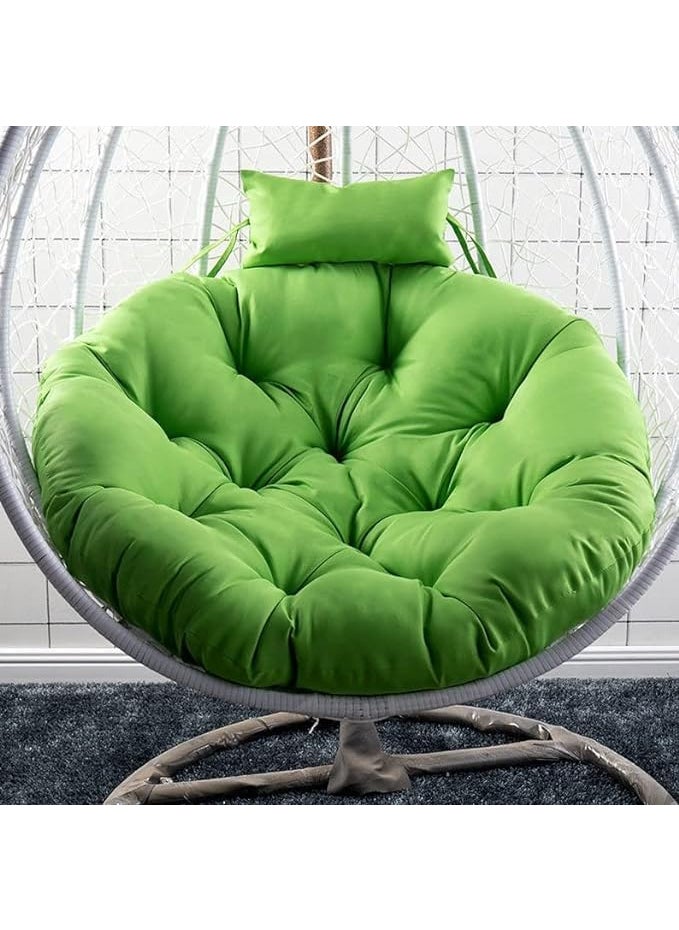 ANAND INDIA GROUPS ANAND INDIA GROUPS Polyester Designer Round Cushion for Hanging Basket Swing Chair for Outdoor Egg Swing ChairGarden Swing Seat Padded Pillow Light Green  - Image 2