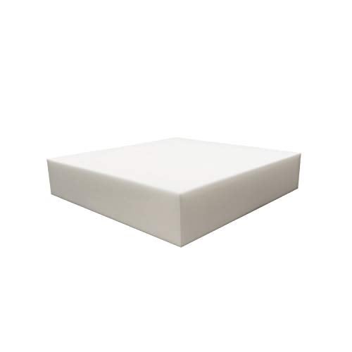 FoamRush 8" x 24" x 27" Upholstery Foam High Density Firm Soft Support (Chair Cushion Square Foam for Dining Chairs, Wheelchair Seat Cushion Replacement) - Image 1