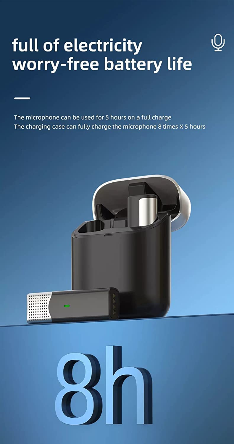Bietrun Wireless Lavalier Omnidirectional Microphone System Vlog for Type-C Android & iPhone,Plug and Play,Noise Reduction,No Need APP & Bluetooth (BIT6) - Image 1