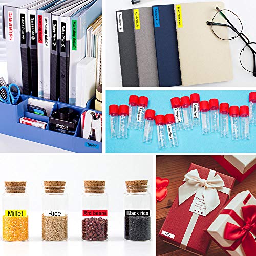 Absonic 5-Pack Compatible Label Tape Replacement for XR-9WE XR-9RD XR-9BU XR-9YW XR-9GN Tape Cassette for KL-60 KL-100 KL-120 KL-750 KL-780 KL-7000 KL-8100 Label Maker, 3/8" x 26', 9mm x 8m - Image 4