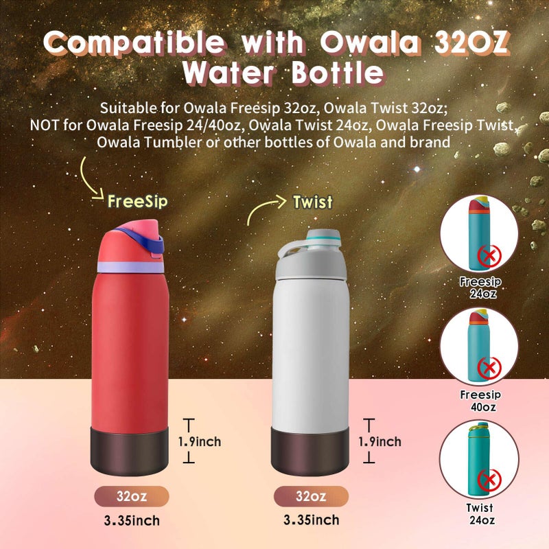 BKBY Chameleon Silicone Water Bottle Boot, Compatible with Owala 24oz 32oz 40oz, Gradient Matte Luster Cup Sleeve Bottom Cover for FreeSip, Twist, or Flip Stainless Steel Water Bottles - Image 2