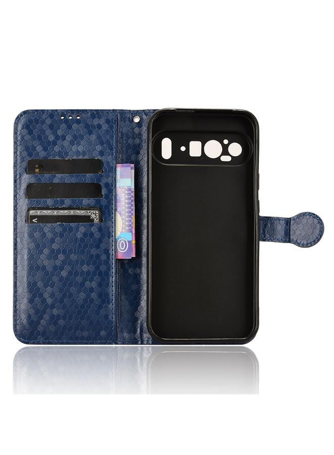 Zaboon Case For Google Pixel 9 Honeycomb Dot Texture Leather Phone Case - Image 5