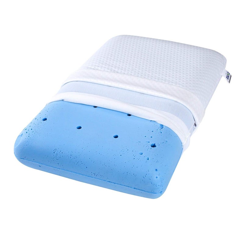 Metron Neck Pillow for Sleeping | Orthopedic Cervical Support Bed Pillow for Neck Pain Spondylitis Relief | for Side Back Sleepers | Thick n Soft Gel Memory Foam | Washable Pillow Cover | Pack of 1 - Image 5