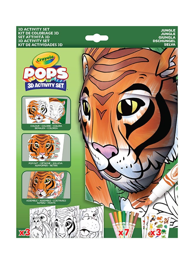 Crayola مجموعة تلوين ثلاثية الأبعاد من بوبس - الغابة - Image 1