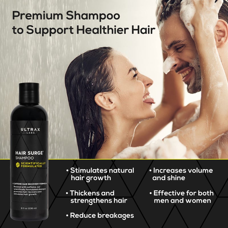 Ultrax Labs Hair Thickening Shampoo for Thinning Hair and Hair Loss - Hair Surge 8 oz for Women and Men - Image 2